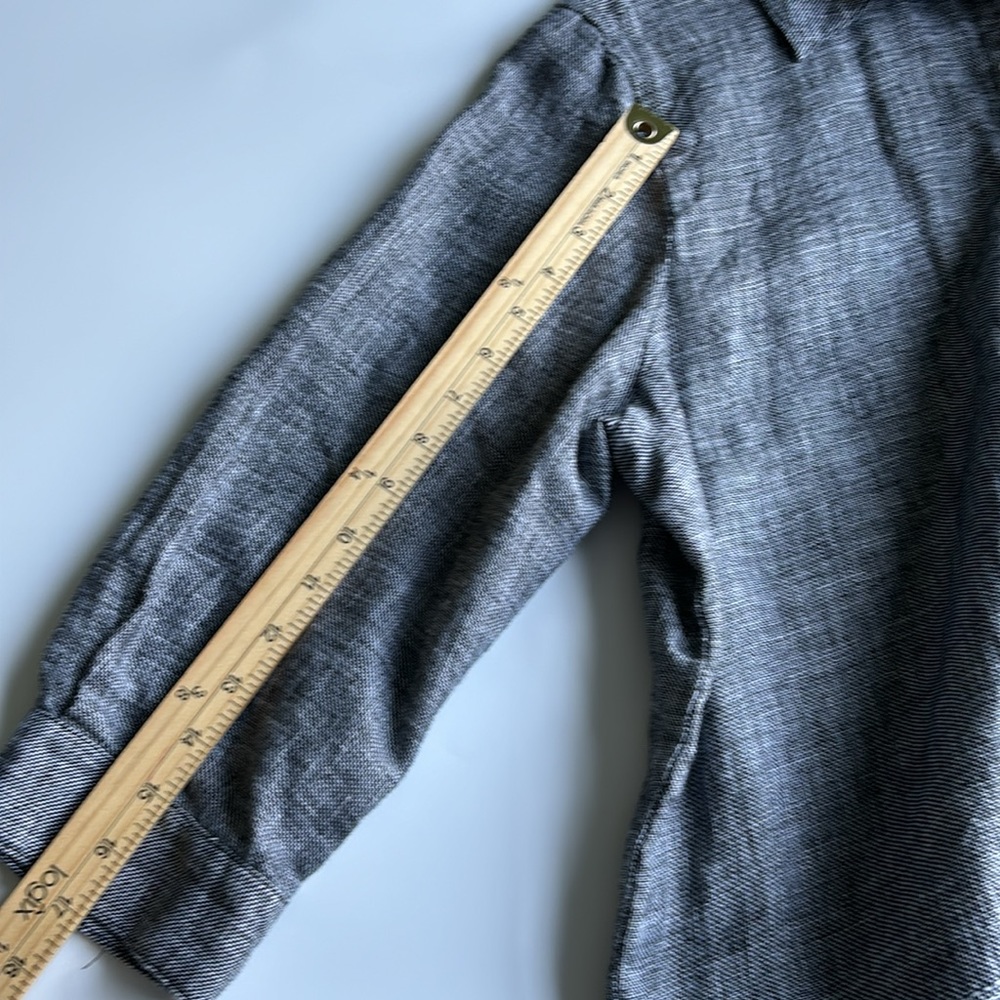 Norton McNaughton Linen Heathered Button-Down Shirt - Picture 8 of 12